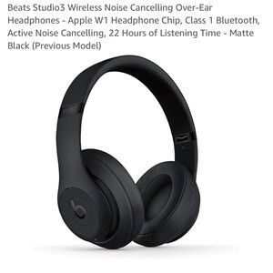 Beats by Dre Studio3 Wireless Over-Ear Headphones - Black